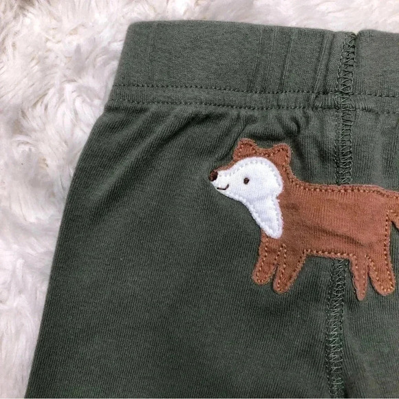 Child Of Mine By Carter’s Sweatpants Green / Brown Fox Size 0-3 Months - Picture 14 of 16